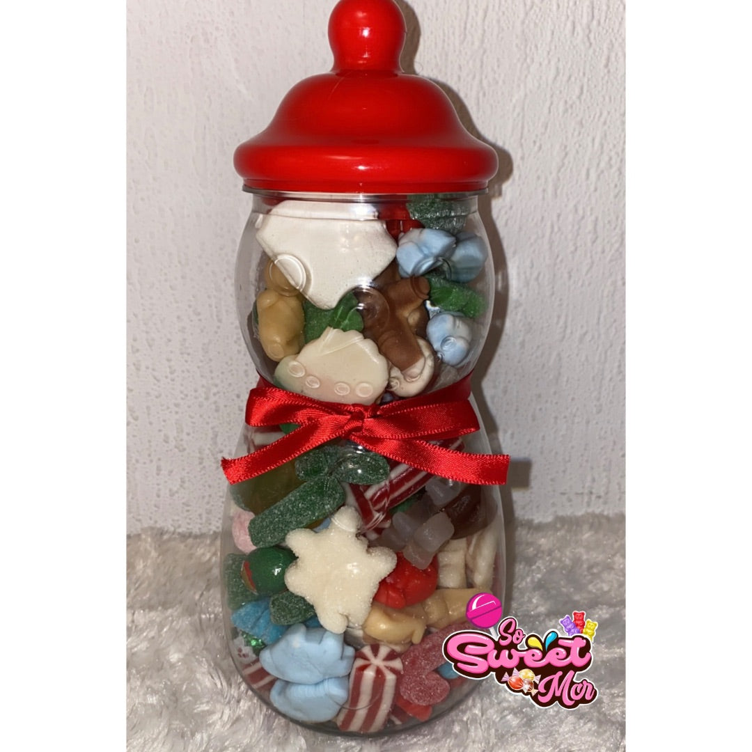 Snowman & Tree Christmas jars