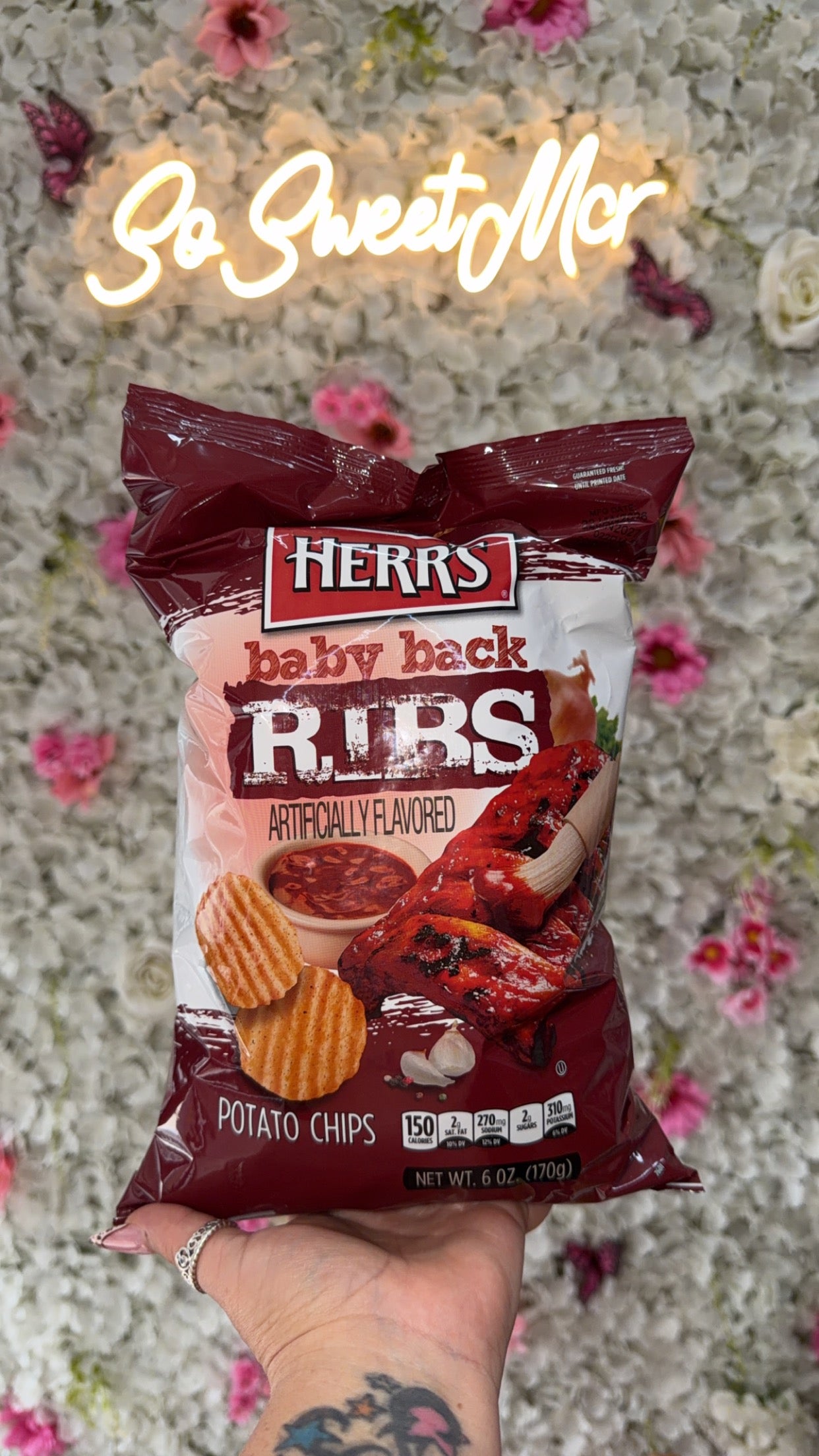 Herrs baby back ribs 170g crisp