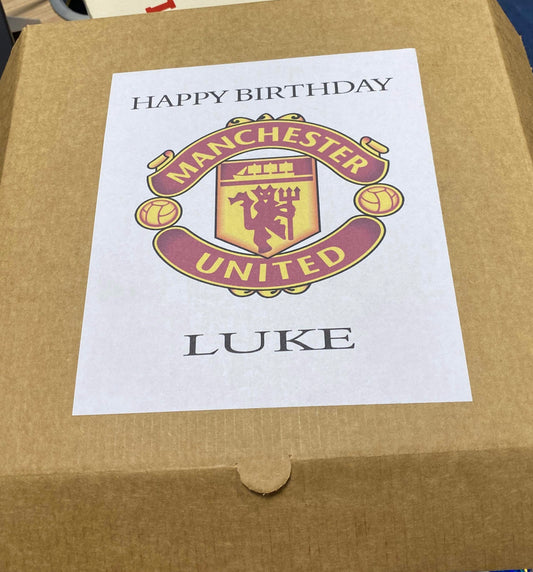 Man U Themed Birthday box