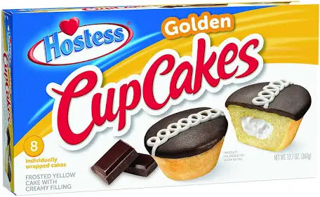 Golden Cupcakes box of 8