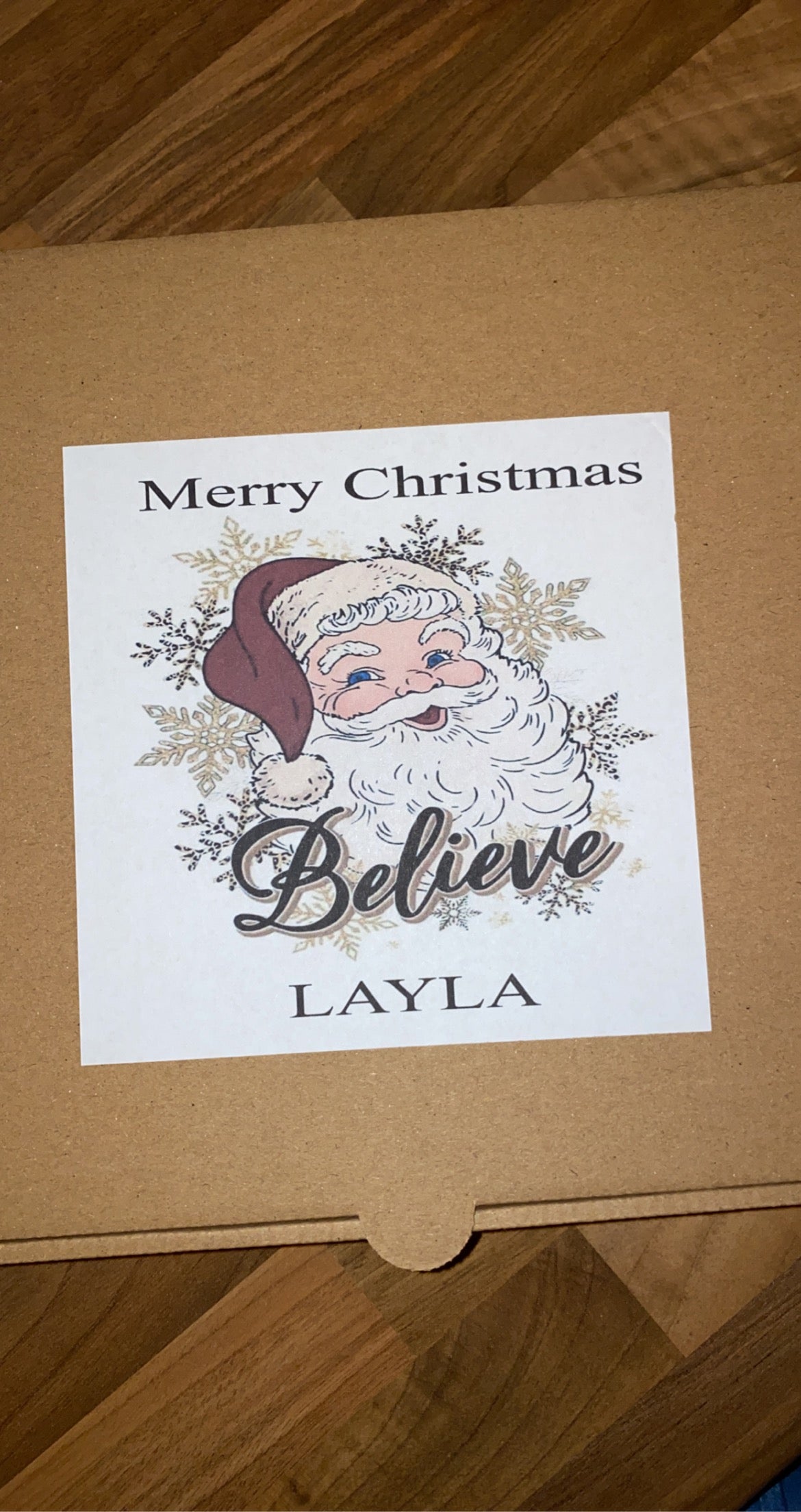 Christmas 1Kg pizza box