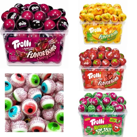 Trolli 3D flavourbombs gummy bursting balls x 10