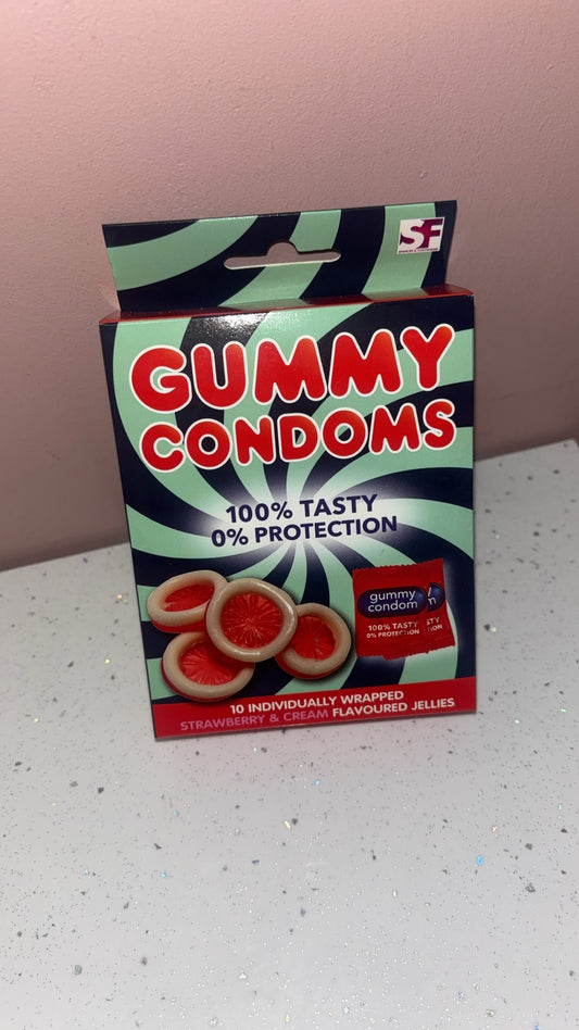 Adult funny joke Gummy Condoms
