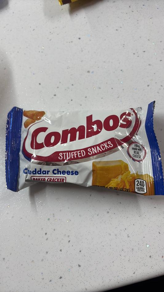 Combos stuffed snacks cheddar cheese