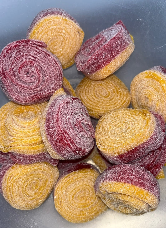 Strawberry & lemon rolls 100g