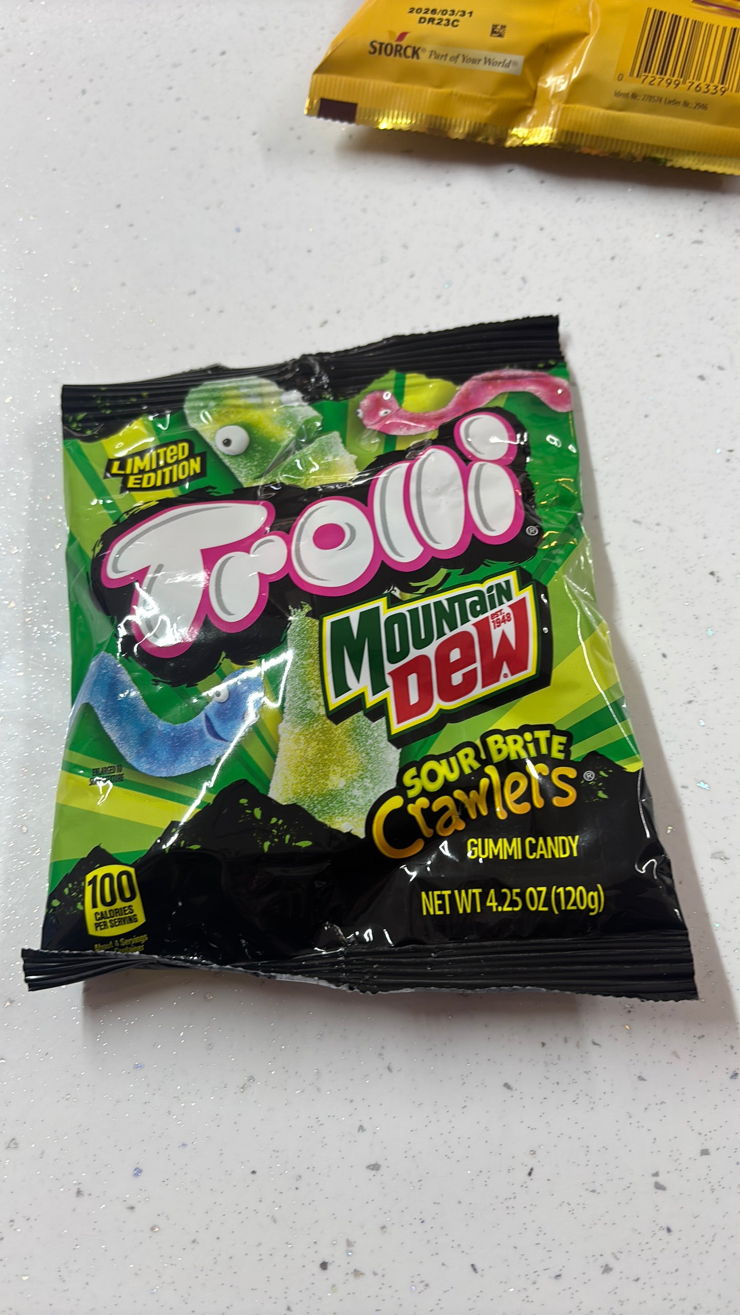 Mountain Dew Trolli sour bite crawlers