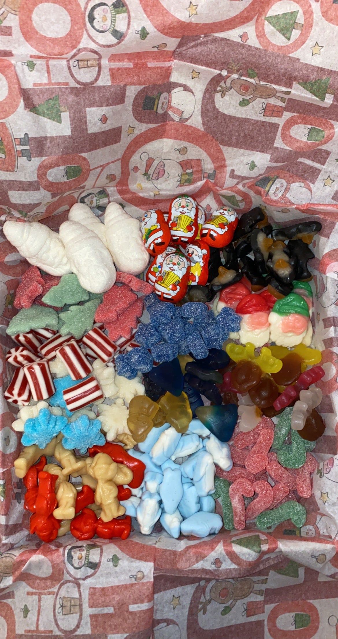 Football theme Christmas sweet box