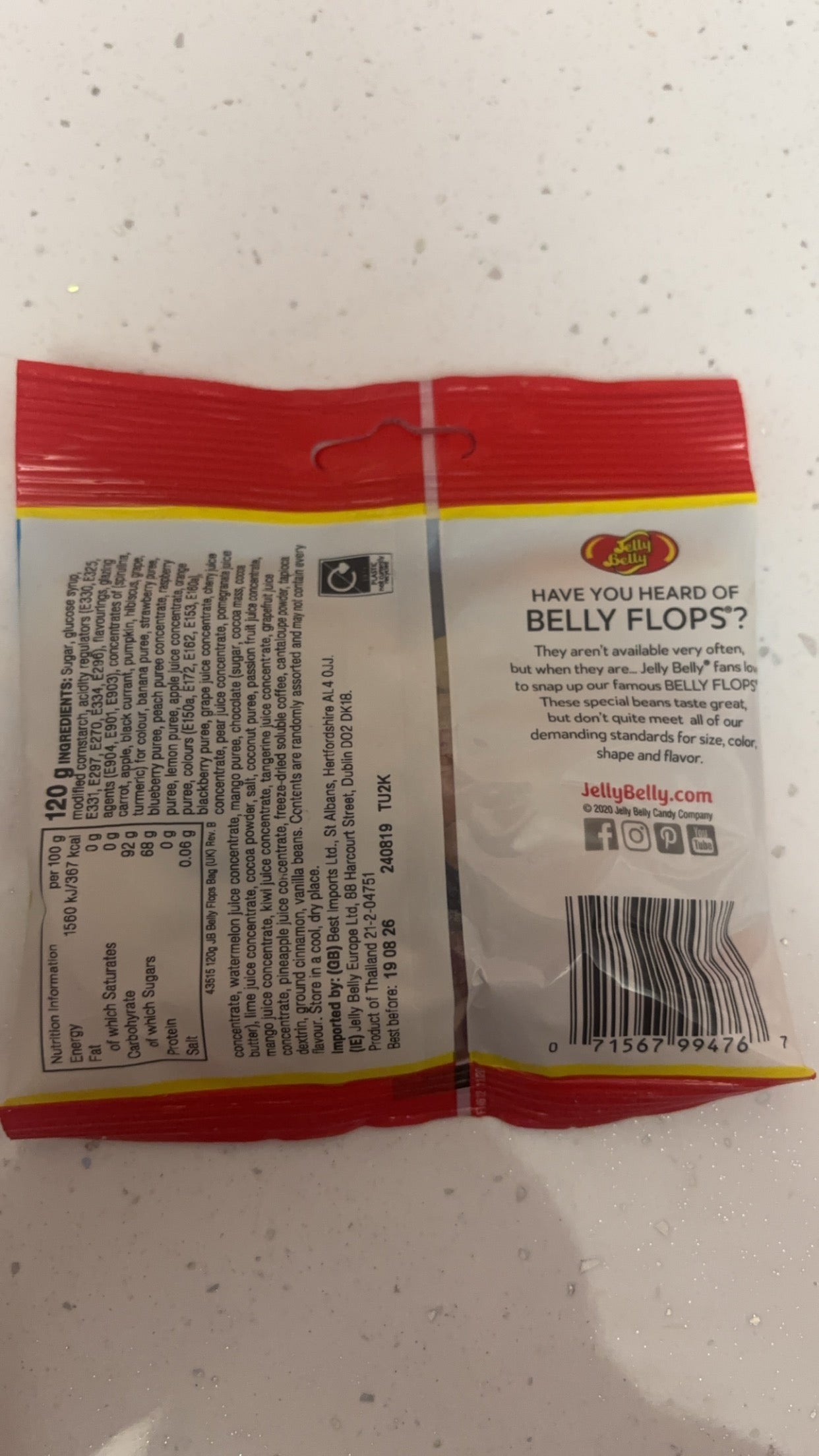 Jelly Beans Jelly belly flops 2 X 120g bags