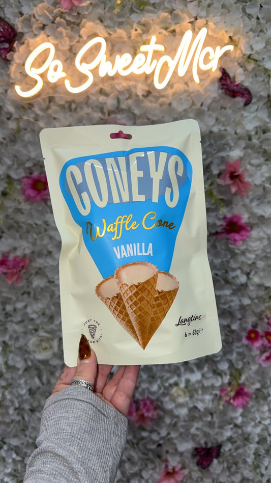 CONEYS VANILLA WAFFLE CONES 63G